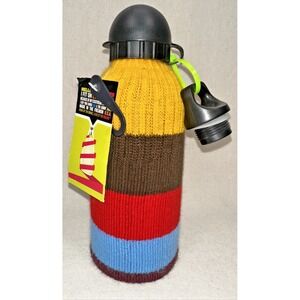 SWAG PMCI Stainless Steel Water Bottle 20oz 600ml w Knit Freaker Sleeve NWT